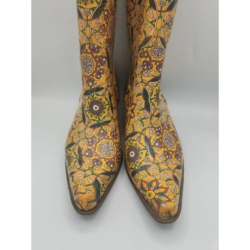 J C Cowgirl Rain Boots Women Size 6